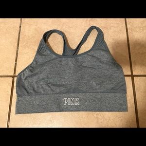 Pink sports bra